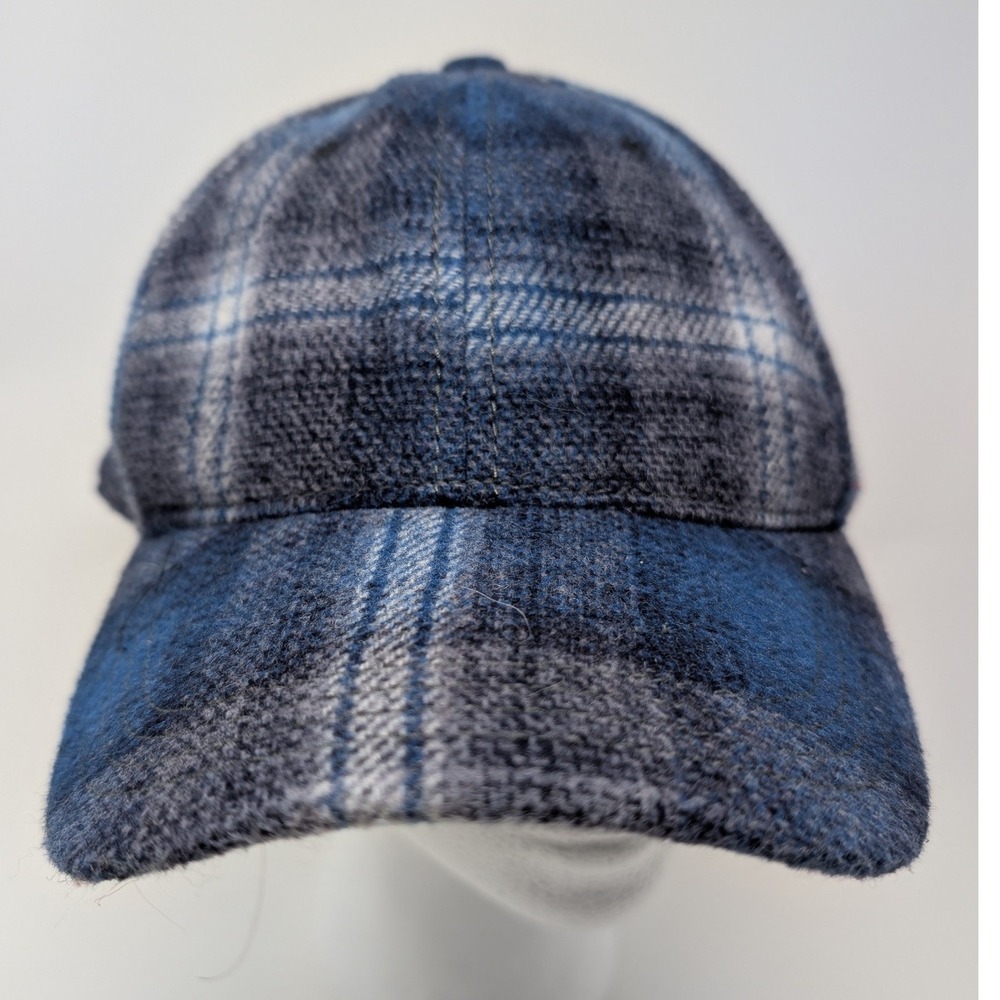 Gap x Pendleton Wool Blend Plaid Baseball Cap Blue Grey Adjustable Hat OS